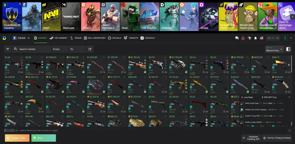 dmarket skins